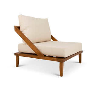 Bahama Single Seater Pine Patio Couch (Outdoor Canvas Cushions)