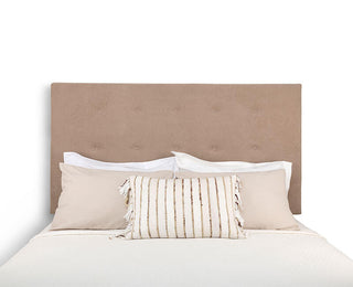 Shallow Buttoned Headboard (Suede)