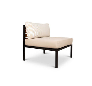 A Lexi patio middle module from Pascal Furniture, angled view