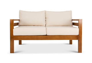 Classic patio two seater couch front view