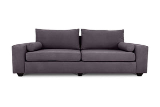 Slate suede Euro three seater couch