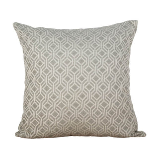 Scatter cushion with sage green geometric diamond print