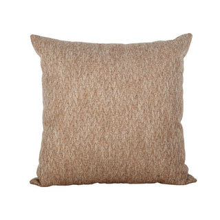 Scatter cushion with brown herring bone print