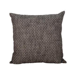 Scatter cushion with charcoal herring bone print