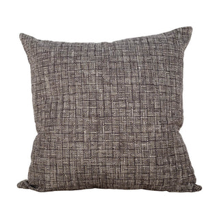 Scatter cushion with charcoal moroccan maze print