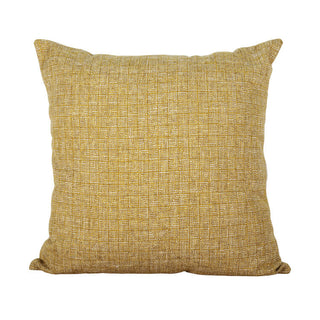 Scatter cushion with mustard moroccan maze print