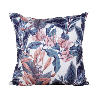 Scatter cushion with coral floral pattern