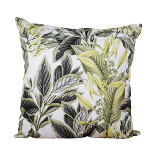 Scatter cushion with yellow floral pattern