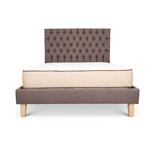 Alexis Bed Base + Deep Buttoned Headboard (Linen)