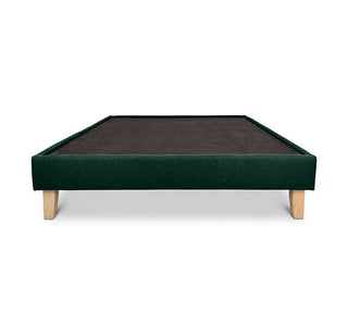 Jungle green linen Alexis bed base from Pascal Furniture