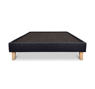 Liquorice linen Alexis bed base from Pascal Furniture